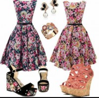 vestidos y zapatos